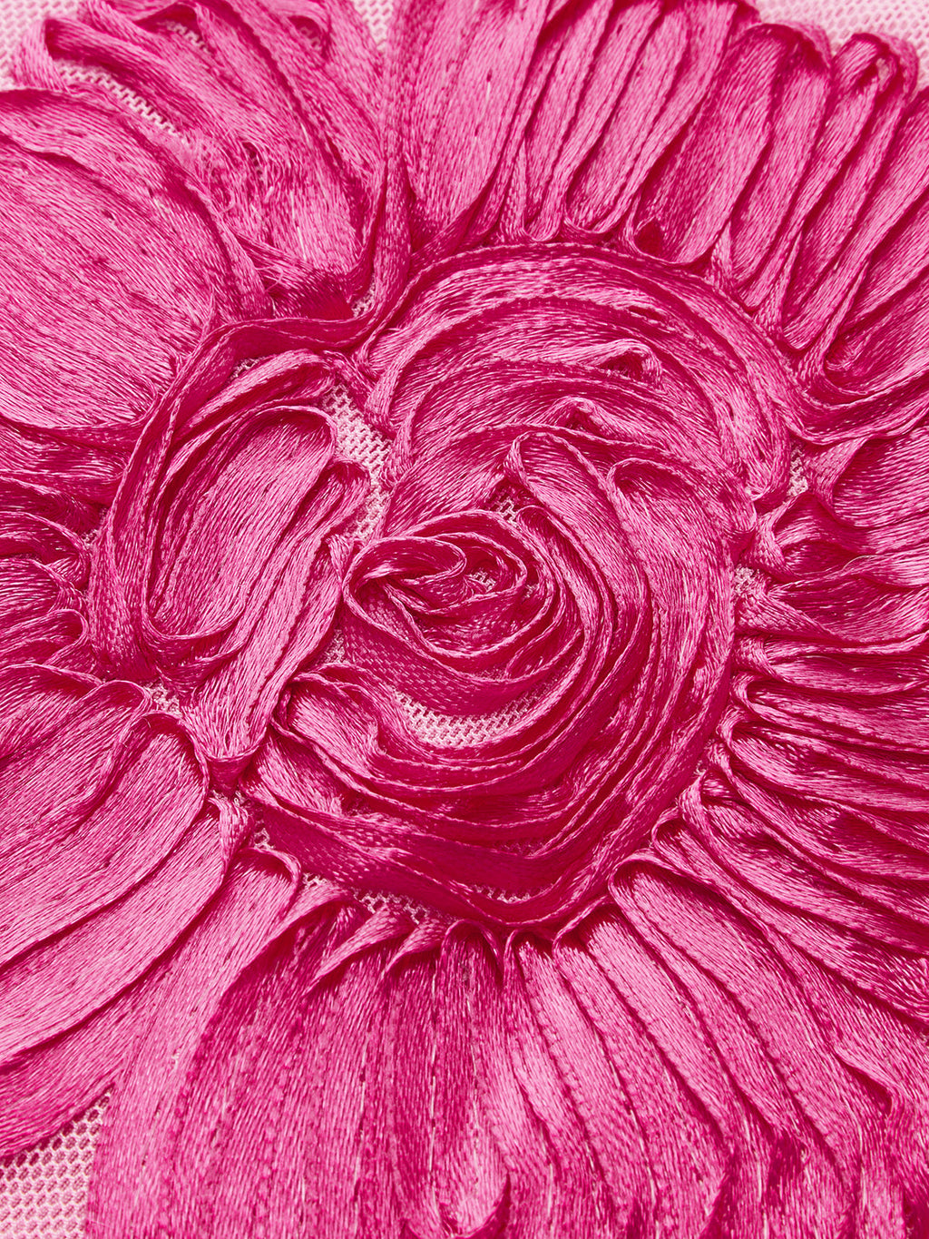 Floral Embroidered Mesh Mini Dress